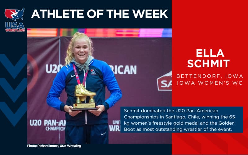 Ella Schmit named USA Wrestling Athlete of the Week | USA Wrestling